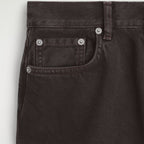 Dark brown high waisted wide leg jeans