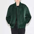Dark green oversized zip up jacket