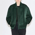 Dark green oversized zip up jacket