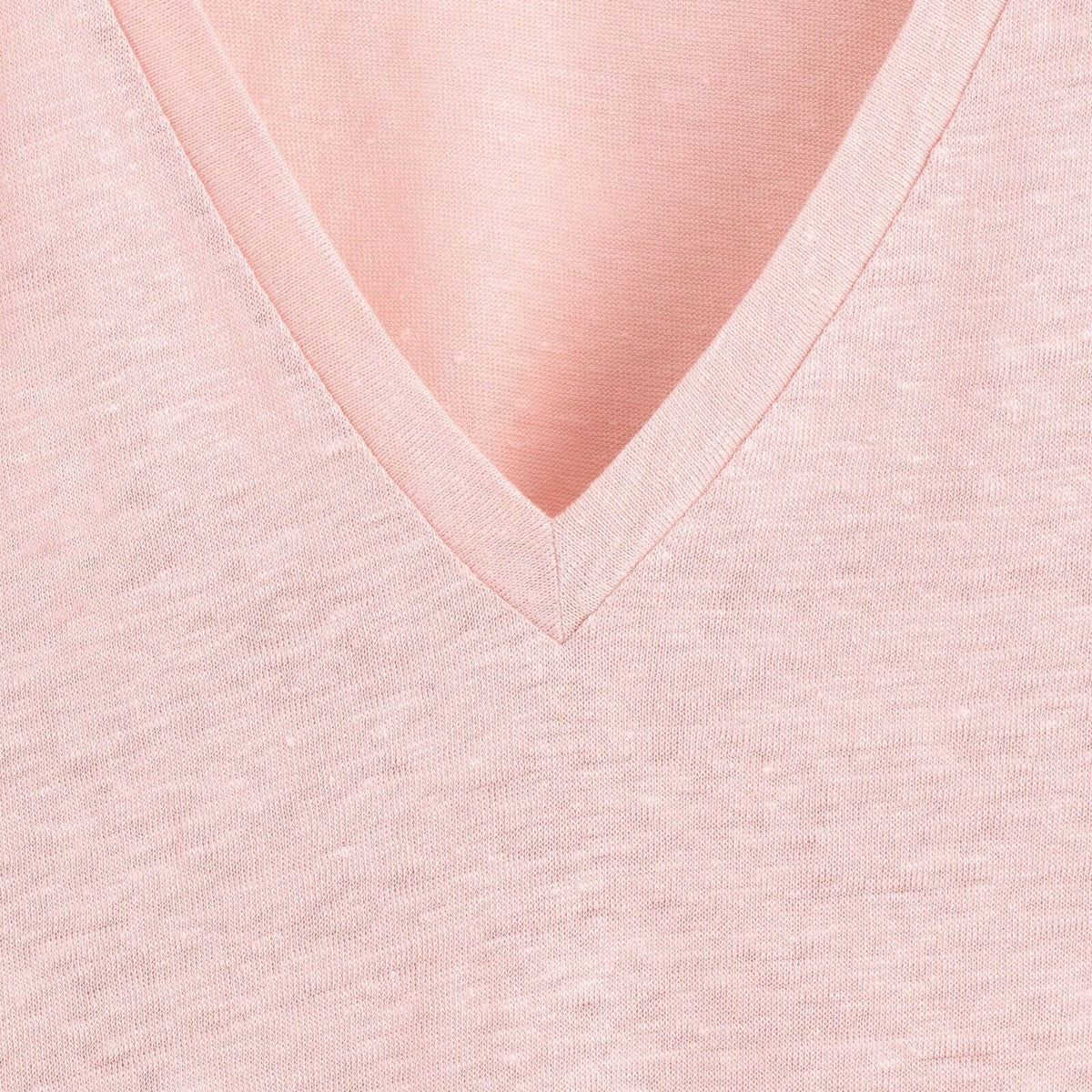 Light pink v neck short sleeve t shirt